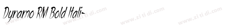 Dynamo RM Bold Itali字体转换 Dynamo RM Bold Itali字体转换